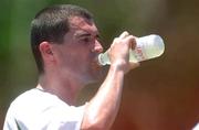 22 May 2002; Republic of Ireland captain Roy Keane during a Republic of Ireland squad training session at Ada Gym in Susupe, Saipan, Northern Mariana Islands. Photo by David Maher/Sportsfile