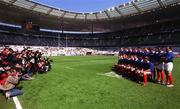 6 April 2002; The France rugby squad poses for a team photograph prior to the Six Nations Rugby Championship match between France and Ireland at Stade de France in Paris, France. Photo by Matt Browne/Sportsfile