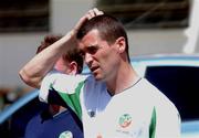 23 May 2002; Republic of Ireland captain Roy Keane leaves following a Republic of Ireland squad training session at Ada Gym in Susupe, Saipan, Northern Mariana Islands. Photo by David Maher/Sportsfile