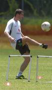 23 May 2002; Roy Keane during a Republic of Ireland squad training session at Ada Gym in Susupe, Saipan, Northern Mariana Islands. Photo by David Maher/Sportsfile