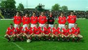 12 May 2002; The Louth panel prior to the Bank of Ireland Leinster Senior Football Championship First Round Replay match between Louth and Longford at Páirc Tailteann in Navan, Meath. Photo by David Maher/Sportsfile