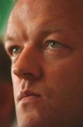 24 May 2002; Munster Rugby captain Mick Galwey during a press conference at the Millennium Stadium in Cardiff, Wales, ahead of the Heineken Cup Final on 25 May 2002. Photo by Brendan Moran/Sportsfile