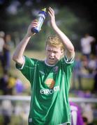 25 May 2002; Republic of Ireland captain Steve Staunton following the friendly match between Sanfrecce Hiroshima and Republic of Ireland at Hamayama Park in Izumo, Japan. Photo by David Maher/Sportsfile