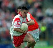 19 May 2002; Ryan McMenamin of Tyrone during the Bank of Ireland Ulster Senior Football Championship Quarter-Final match between Armagh and Tyrone at St Tiernach's Park in Clones, Monaghan. Photo by Aoife Rice/Sportsfile