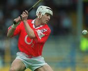 26 May 2002; John Sheehan of Cork during the Guinness Munster Senior Hurling Championship Semi-Final match between Waterford and Cork at Semple Stadium in Thurles, Tipperary. Photo by Brendan Moran/Sportsfile