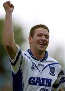 26 May 2002; Waterford's Dan Shanahan celebrates after the final whistle following his side's victory during the Guinness Munster Senior Hurling Championship Semi-Final match between Waterford and Cork at Semple Stadium in Thurles, Tipperary. Photo by Brendan Moran/Sportsfile