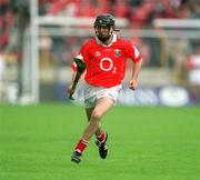 26 May 2002; Ben O'Connor of Cork during the Guinness Munster Senior Hurling Championship Semi-Final match between Waterford and Cork at Semple Stadium in Thurles, Tipperary. Photo by Brendan Moran/Sportsfile