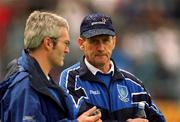 26 May 2002; Waterford manager Justin McCarthy, right, and selector Colm Bonner during the Guinness Munster Senior Hurling Championship Semi-Final match between Waterford and Cork at Semple Stadium in Thurles, Tipperary. Photo by Brendan Moran/Sportsfile