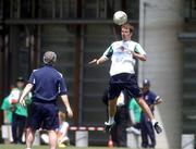 27 May 2002; Kenny Cunningham during a Republic of Ireland squad training session at Izumo Sports Park in Izumo, Japan. Photo by David Maher/Sportsfile