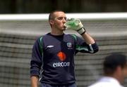 27 May 2002; Dean Kiely during a Republic of Ireland squad training session at Izumo Sports Park in Izumo, Japan. Photo by David Maher/Sportsfile