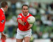 26 May 2002; Cathal O'Hanlon of Louth during the Bank of Ireland Leinster Senior Football Championship Quarter-Final match between Kildare and Louth at Páirc Tailteann in Navan, Meath. Photo by Ray McManus/Sportsfile