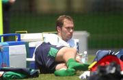 28 May 2002; Jason McAteer during a Republic of Ireland squad training session at Izumo Sports Park in Izumo, Japan. Photo by David Maher/Sportsfile