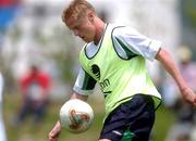 28 May 2002; Damien Duff during a Republic of Ireland squad training session at Izumo Sports Park in Izumo, Japan. Photo by David Maher/Sportsfile