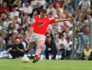 26 May 2002; Mark Stanfield of Louth during the Bank of Ireland Leinster Senior Football Championship Quarter-Final match between Kildare and Louth at Páirc Tailteann in Navan, Meath. Photo by Ray McManus/Sportsfile
