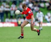 26 May 2002; Ollie McDonnell of Louth during the Bank of Ireland Leinster Senior Football Championship Quarter-Final match between Kildare and Louth at Páirc Tailteann in Navan, Meath. Photo by Ray McManus/Sportsfile