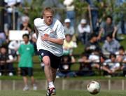 29 May 2002; Damien Duff during a Republic of Ireland squad training session at Izumo Sports Park in Izumo, Japan. Photo by David Maher/Sportsfile