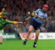 26 May 2002; David Sweeney of Dublin in action against Charlie Keena of Meath during the Guinness Leinster Senior Hurling Championship Quarter-Final match between Dublin and Meath at O'Connor Park in Tullamore, Offaly. Photo by Matt Browne/Sportsfile