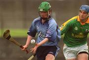 26 May 2002; Philip Brennan of Dublin in action against Dan Dorran of Meath during the Guinness Leinster Senior Hurling Championship Quarter-Final match between Dublin and Meath at O'Connor Park in Tullamore, Offaly. Photo by Matt Browne/Sportsfile