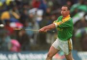 26 May 2002; Cathal Sheridan of Meath during the Guinness Leinster Senior Hurling Championship Quarter-Final match between Dublin and Meath at O'Connor Park in Tullamore, Offaly. Photo by Matt Browne/Sportsfile