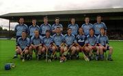 26 May 2002; The Dublin panel prior to the Guinness Leinster Senior Hurling Championship Quarter-Final match between Dublin and Meath at O'Connor Park in Tullamore, Offaly. Photo by Matt Browne/Sportsfile
