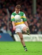 26 May 2002; Colm Quinn of Offaly during the Bank of Ireland Leinster Senior Football Championship Quarter-Final match between Offaly and Laois at O'Connor Park in Tullamore, Offaly. Photo by Matt Browne/Sportsfile