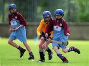 29 May 2002; Action during the 2002 Church and General Cumann na mBunscoil Corn Aghais Final match between Gaelscoil Naomh Padraig and Scoil Lorcain at Parnell Park in Dublin. Photo by Brendan Moran/Sportsfile