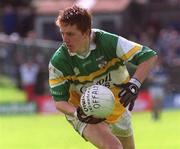 26 May 2002; Pascal Kellaghan of Offaly during the Bank of Ireland Leinster Senior Football Championship Quarter-Final match between Offaly and Laois at O'Connor Park in Tullamore, Offaly. Photo by Matt Browne/Sportsfile
