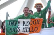 1 June 2002; Republic of Ireland supporter Davy Keogh prior to the FIFA World Cup 2002 Group E match between Republic of Ireland and Cameroon at Big Swan Stadium in Niigata, Japan. Photo by David Maher/Sportsfile