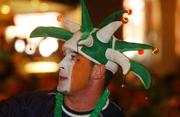 1 June 2002; Republic of Ireland supporter Joe Sullivan watches the FIFA World Cup 2002 Group E match between Republic of Ireland and Cameroon at The Submarine Bar in Crumlin, Dublin. Photo by Ray McManus/Sportsfile
