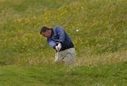 1 June 2002; Ken Kearney plays from the rough onto the 13th green on day one of the East of Ireland Amateur Open Championship at County Louth Golf Club in Baltray, Louth. Photo by Matt Browne/Sportsfile