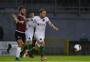 12 May 2017; Rimvydas Sadauskas of Cork City in action against Alex Byrne of Galway United during the SSE Airtricity League Premier Division game between Galway United and Cork City at Eamonn Deasy Park in Galway. Photo by Sam Barnes/Sportsfile