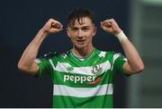 12 May 2017; Ronan Finn of Shamrock Rovers celebrates at the end of the SSE Airtricity League Premier Division game between Bohemians and Shamrock Rovers at Dalymount Park in Dublin. Photo by David Maher/Sportsfile