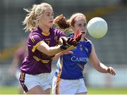 14 May 2017; Georgina Hearne of Wexford in action against Niamh Lonergan of Tipperary during the Lidl National Football League Division 3 Final Replay match between Tipperary and Wexford at St. Brendan's Park in Birr, Co. Offaly. Photo by Matt Browne/Sportsfile