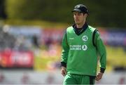 14 May 2017; George Dockrell of Ireland during the One Day International match between Ireland and New Zealand at Malahide Cricket Club in Dublin. Photo by Brendan Moran/Sportsfile