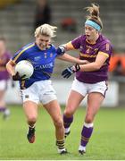 14 May 2017; Jennifer Grant of Tipperary in action against Roisin Murphy of Wexford during the Lidl National Football League Division 3 Final Replay match between Tipperary and Wexford at St. Brendans Park in Birr, Co. Offaly. Photo by Matt Browne/Sportsfile