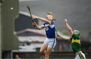 14 May 2017; Leigh Bergin of Laois in action against Padraig Boyle of Kerry during the Leinster GAA Hurling Senior Championship Qualifier Group Round 3 game between Kerry and Laois at Austin Stack Park in Tralee, Co Kerry. Photo by Ray McManus/Sportsfile