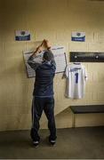 14 May 2017; Laois kitman Paddy Delaney prepares the Laois dressing room in advance of the Leinster GAA Hurling Senior Championship Qualifier Group Round 3 game between Kerry and Laois at Austin Stack Park in Tralee, Co. Kerry. Photo by Ray McManus/Sportsfile