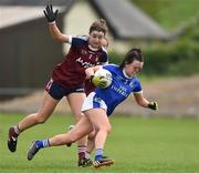 14 May 2017; Sinead Greene of Cavan in action against Laura Brennan of Westmeath during the Lidl National Football League Division 2 Final Replay match between Westmeath and Cavan at St. Brendans Park in Birr, Co. Offaly. Photo by Matt Browne/Sportsfile