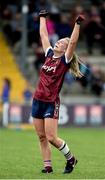 14 May 2017; Rebecca Dunne of Westmeath celebrates at the final whistle after the Lidl National Football League Division 2 Final Replay match between Westmeath and Cavan at St. Brendans Park in Birr, Co. Offaly. Photo by Matt Browne/Sportsfile
