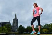 15 May 2017; : Clare Gibbons McCarthy, who has been selected to compete in the marathon at the World Athletics Championships in London in August,  today launched the SSE Airtricity Dublin Marathon and Race Series at St Patrick's Cathedral, Dublin. All marathon finishers will receive a commemorative medal to mark the 350th anniversary of writer Jonathon Swift’s birth, with the race route passing St Patrick's Cathedral, Dublin where Swift was Dean  Photo by Sam Barnes/Sportsfile