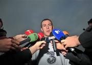 14 November 2011; Republic of Ireland's Richard Dunne during a media update ahead of their UEFA EURO2012 Qualifying Play-off 2nd leg match against Estonia on Tuesday. Republic of Ireland Management Update, Gannon Park, Malahide, Dublin. Picture credit: David Maher / SPORTSFILE