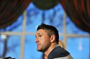 14 November 2011; Republic of Ireland captain Robbie Keane during a press conference ahead of their UEFA EURO2012 Qualifying Play-off 2nd leg match against Estonia on Tuesday. Republic of Ireland Press Conference, Grand Hotel, Malahide, Dublin. Picture credit: David Maher / SPORTSFILE