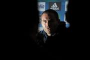 14 November 2011; Leinster's Damien Browne during a press conference ahead of their Heineken Cup Pool 3 Round 2 match against Glasgow Warriors on Sunday. Leinster Rugby Press Conference, David Lloyd Riverview, Clonskeagh, Dublin. Photo by Sportsfile