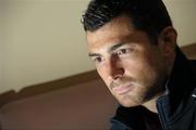 14 November 2011; Leinster's Rob Kearney during a press conference ahead of their Heineken Cup Pool 3 Round 2 match against Glasgow Warriors on Sunday. Leinster Rugby Press Conference, David Lloyd Riverview, Clonskeagh, Dublin. Photo by Sportsfile
