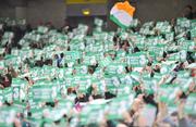 15 November 2011; Republic of Ireland supporters during the game, ahead of the UEFA EURO2012 Qualifying Play-off 2nd leg Aviva Stadium, Republic of Ireland v Estonia, Lansdowne Road, Dublin. Picture credit: David Maher / SPORTSFILE