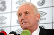 15 November 2011; Republic of Ireland manager Giovanni Trapattoni during the post match press conference. UEFA EURO2012 Qualifying Play-off 2nd leg, Republic of Ireland v Estonia, Aviva Stadium, Lansdowne Road, Dublin. Picture credit: Pat Murphy / SPORTSFILE