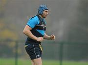 16 November 2011; Leinster's Damien Browne in action during squad training ahead of their Heineken Cup Pool 3 Round 2 match against Glasgow Warriors on Sunday. Leinster rugby squad training, Thornfields, UCD, Belfield, Dublin. Picture credit: Matt Browne / SPORTSFILE