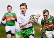 6 May 2017;  Shea Swift of Monaghan Town, Co Monaghan, competing in the U14 and O11 mixed tag rugby during the Aldi Community Games May Festival 2017 at National Sports Campus, in Abbotstown, Dublin. Photo by Sam Barnes/Sportsfile