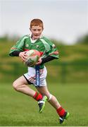 6 May 2017;  Callum Murphy of St Brigids Newbridge, Co Kildare, competing in the U14 and O11 mixed tag rugby during the Aldi Community Games May Festival 2017 at National Sports Campus, in Abbotstown, Dublin. Photo by Sam Barnes/Sportsfile