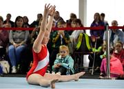6 May 2017;  Rebecca Callan of Ardee-Reaghstown, Co Louth, competing in the U13 and O11 Girl's Individual Gymnastics during the Aldi Community Games May Festival 2017 at National Sports Campus, in Abbotstown, Dublin. Photo by Sam Barnes/Sportsfile